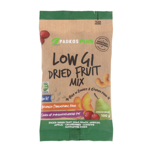 Padkos Plus Low GI Dried Fruit Mix 100g