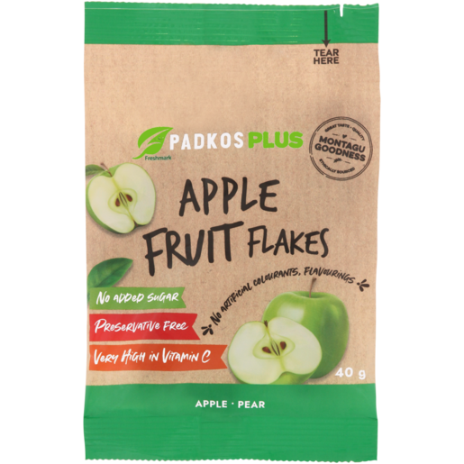 Padkos Plus Apple Fruit Flakes 40g