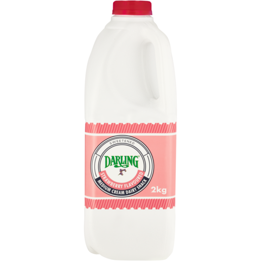 Darling Strawberry Flavoured Medium Cream Dairy Snack 2kg 