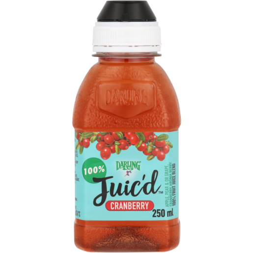 Darling Juic'd Cranberry Flavoured 100% Fruit Juice Blend 250ml