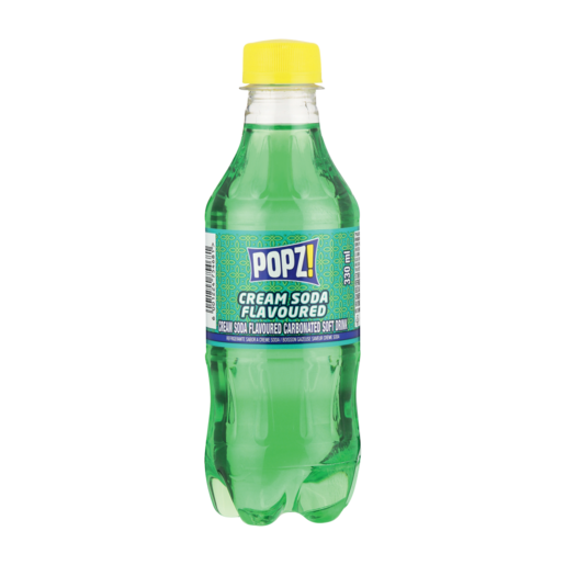 Popz! Cream Soda Flavoured Soft Drink 330ml