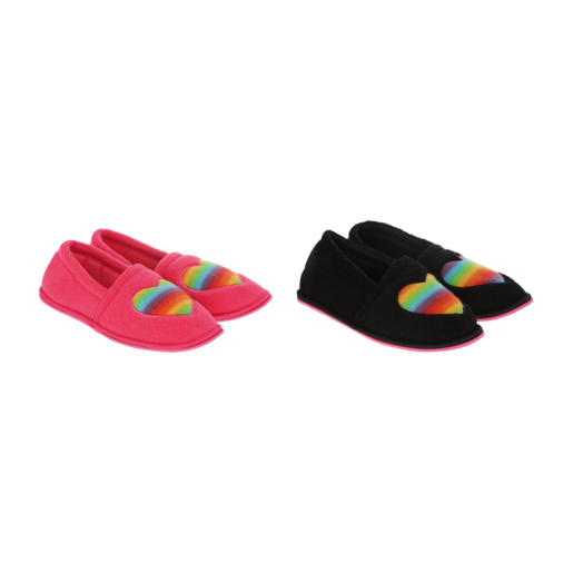 Ladies Valentine Slippers Size 3-8 (Assorted Sizes - Single Pair)