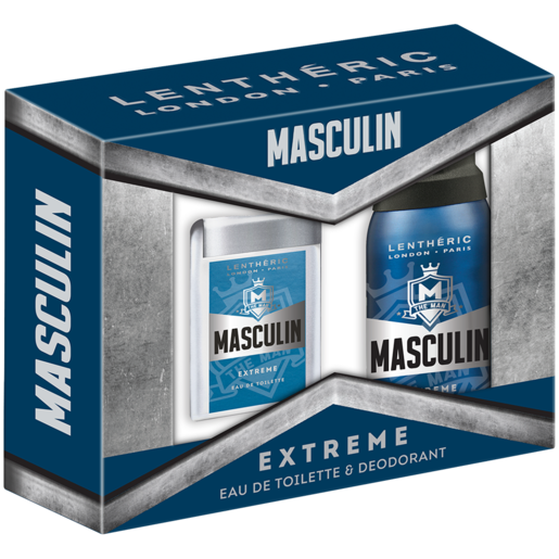 Lenthéric Masculin Extreme Eau De Toilette & Deodorant Set