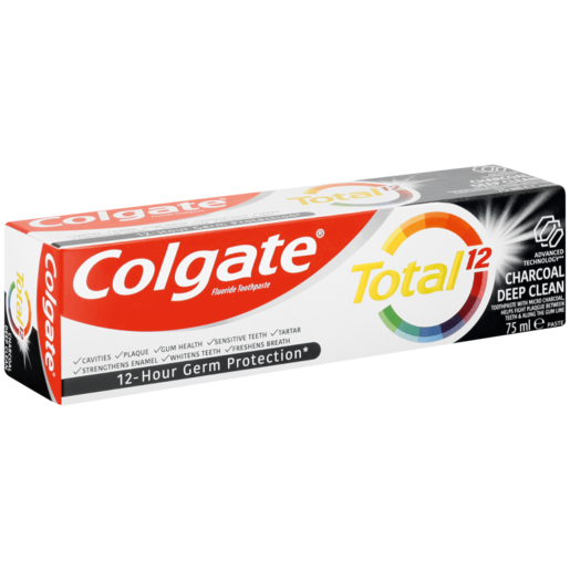 Colgate Total 12 Charcoal Deep Clean Toothpaste 75ml