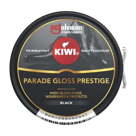 Kiwi Parade Gloss Prestige Black Shoe Polish 50ml
