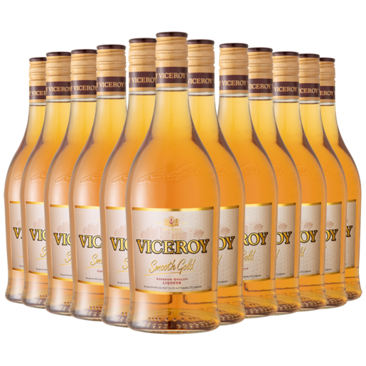 Viceroy Smooth Gold Brandy Bottles 12 x 750ml