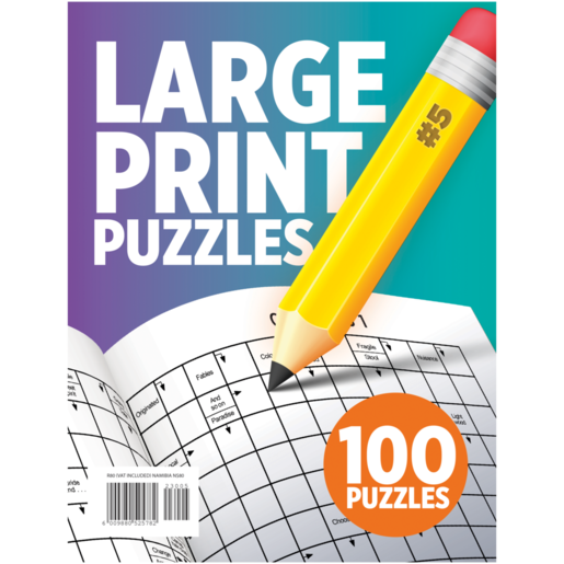 Large Print Puzzle Magazine 