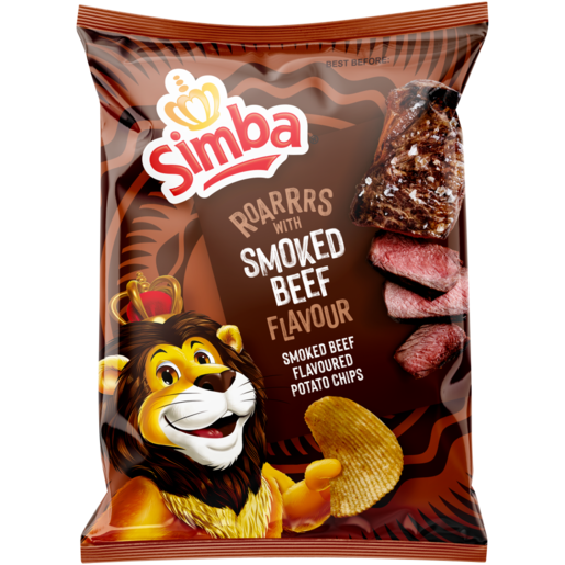 Simba Smoked Beef Flavoured Potato Chips 120g