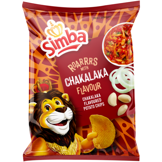 Simba Chakalaka Flavoured Potato Chips 120g