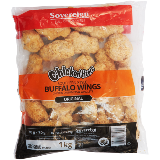 Sovereign Chicken'tizers Southern Style Buffalo Wings 1kg
