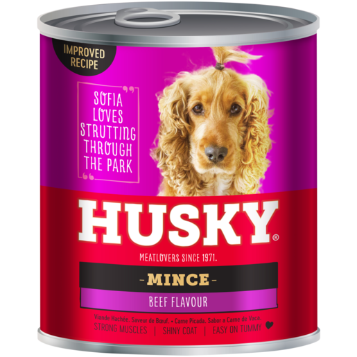 Husky Meatlovers Mince Beef Flavoured Dog Food 775g