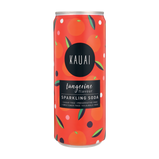 Kauai Tangerine Flavoured Sparkling Soda 330ml