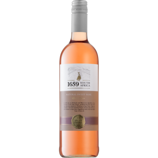 1659 Natural Sweet Rosé Wine Bottle 750ml