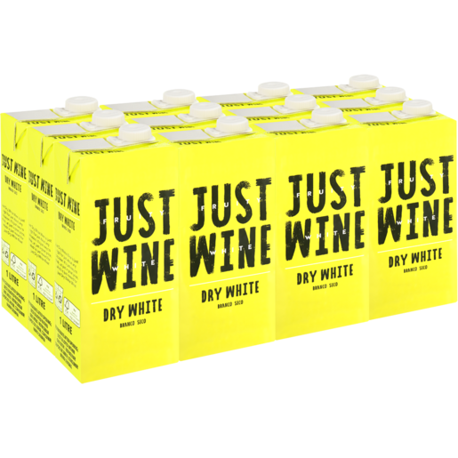 Just Wine Dry White Boxes 12 x 1L Box