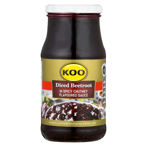 KOO Diced Beetroot In Spicy Chutney Flavoured Sauce 525g