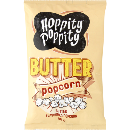 Hoppity Poppity Butter Flavoured Popcorn Bag 90g