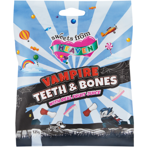Sweets From Heaven Vampire Teeth & Bones Soft Sweets 125g