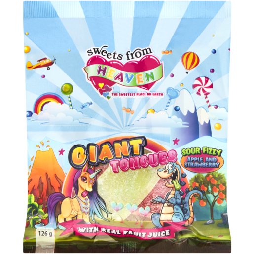 Sweets From Heaven Giant Tongues Soft Sweets 125g