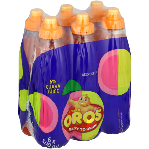 Oros Guava Flavoured Drink Bottles 6 x 500ml
