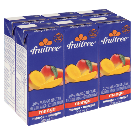 Fruitree Mango Nectar Flavoured Juice Blend 6 x 200ml