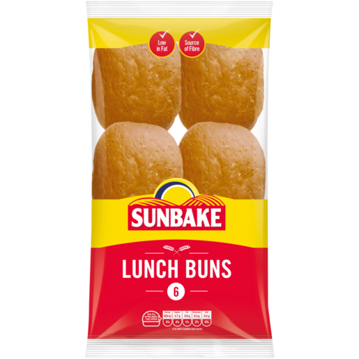 Sunbake Lunch Buns 6 Pack