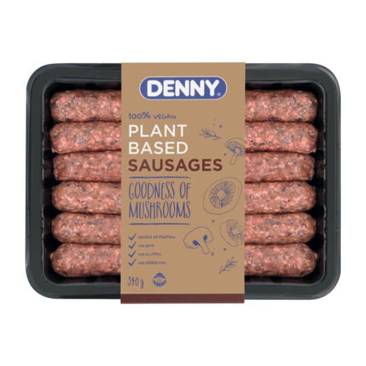 DENNY Plant-Based Sausages 340g