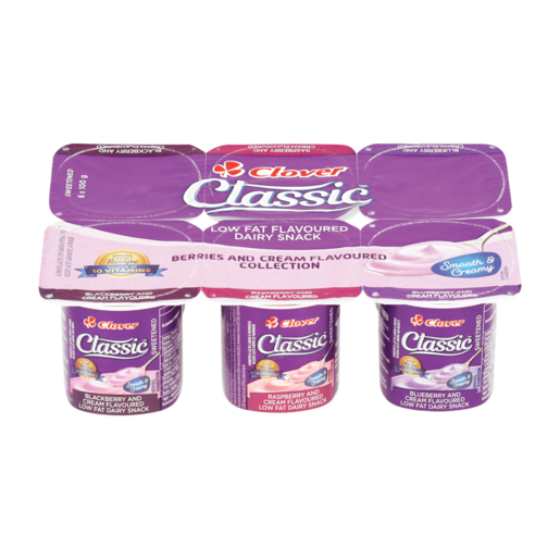 Clover Classic Berry Collect Flavoured Dairy Snack 6 x 100g