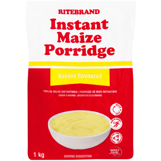 Ritebrand Banana Flavoured Instant Maize Porridge 1kg