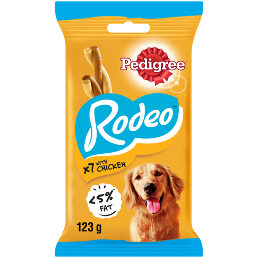 Pedigree Rodeo Chicken Flavoured Dog Treat 123g