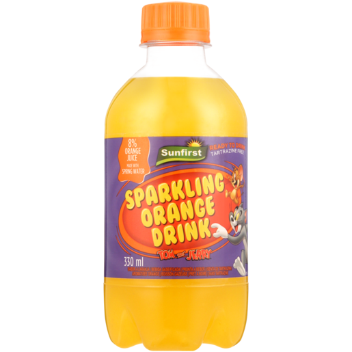 Sunfirst Orange Sparkling Soft Drink 330ml