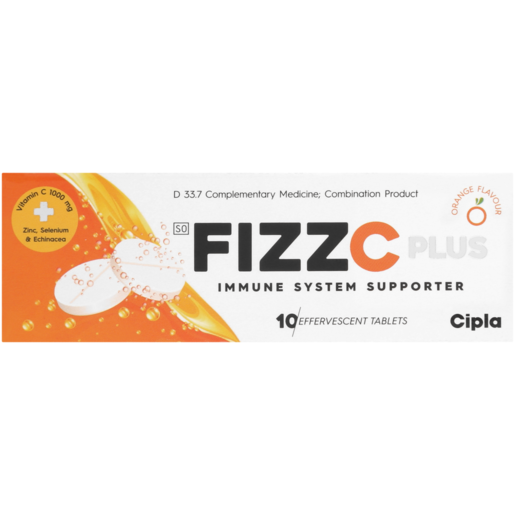 Cipla Fizz C Plus Immune System Supporter Effervescent 10 Pack
