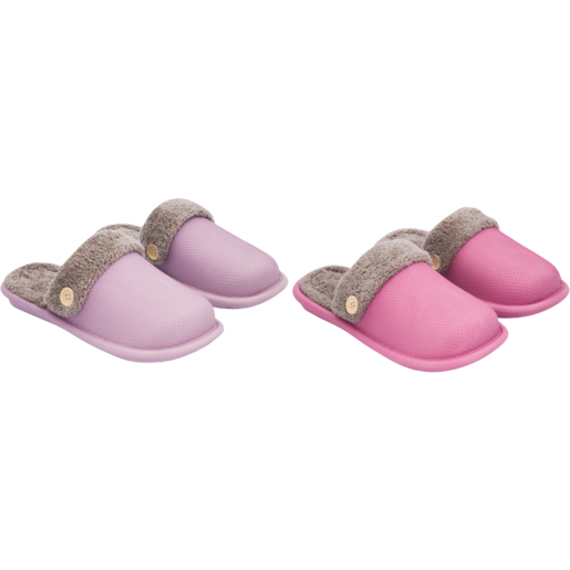 Ladies Rubber Winter Clog Slippers Size 3-8 (Assorted Item - Supplied At Random)