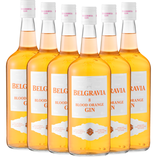 Belgravia Blood Orange Gin Bottle 6 X 750ml
