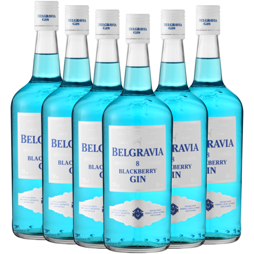 Belgravia Blackberry Gin Bottles 6 x 750ml