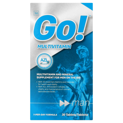 Nativa Go! Mens Multivitamin & Mineral Supplement Tablets 30 Pack