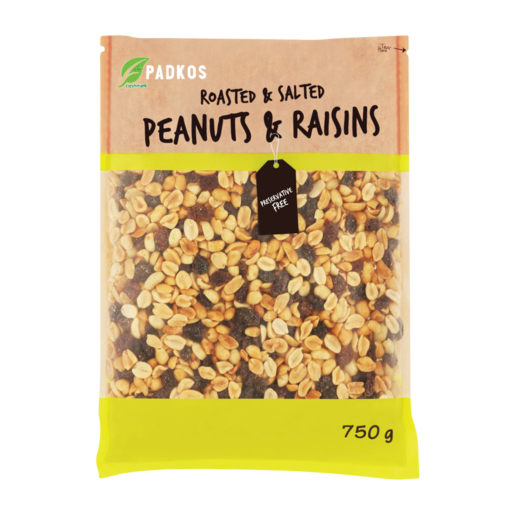 Padkos Roasted & Salted Peanuts & Raisins 750g