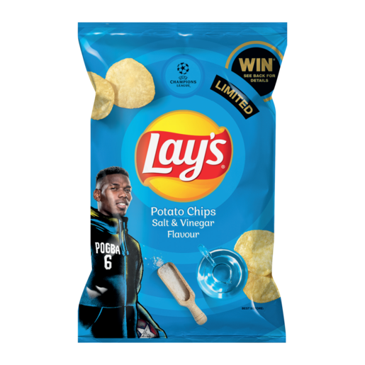 Lay's Salt & Vinegar Flavoured Potato Chips 120g