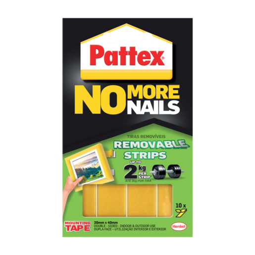 Pattex No More Nails Removable Mounting Strips 2kg