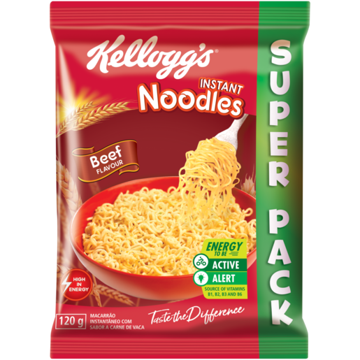 Kellogg's Beef Flavoured Instant Noodles Super Pack 120g