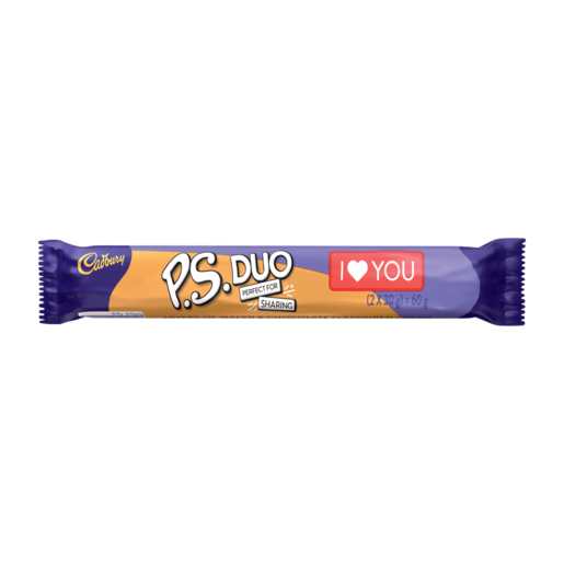 Cadbury P.S. Duo Chocolate Bar 2 x 30g