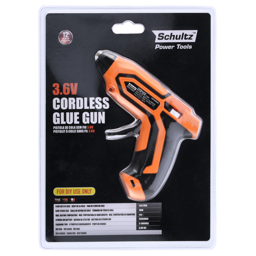 Schultz 3.6V Cordless Glue Gun