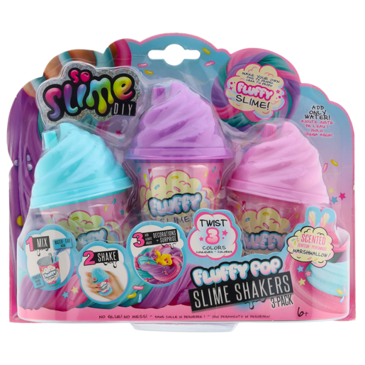 Fluffy Pop Slime Shaker 3 Pack