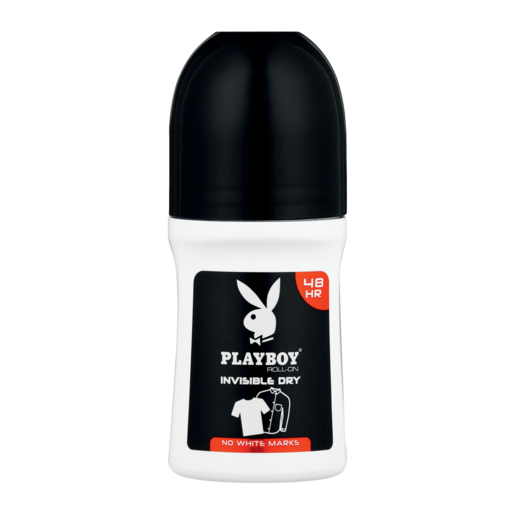 Playboy Mens Invisible Dry Roll-On 50ml