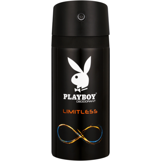 Playboy Limitless Mens Aerosol Deodorant 150ml