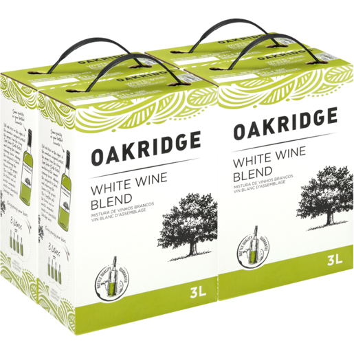 Oakridge White Wine Boxes 4 x 3L