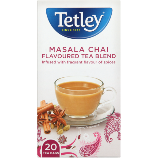 Tetley Masala Chai Flavoured Teabags 20 Pack