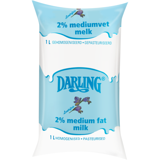 Darling 2% Medium Fat Milk 1L