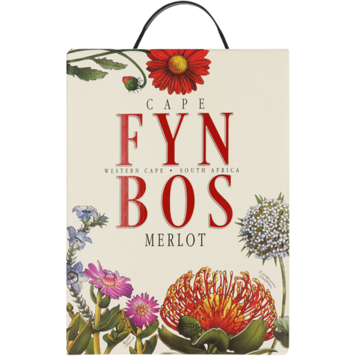 Cape Fynbos Merlot Red Wine Box 3L