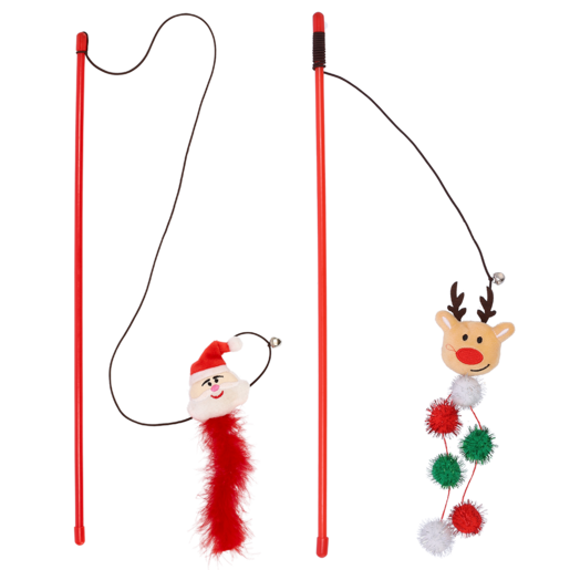 Santa's Choice Christmas Cat Toy Accessory (Type May Vary)