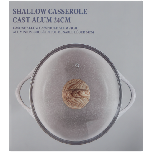 Shallow Cast Aluminium Casserole 24cm
